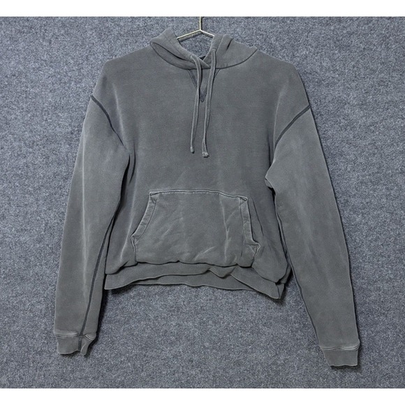 John Elliott Faded Patina Gray Thermal Folsom Crop 23
